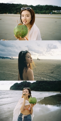 李兰迪比基尼海边大片火了